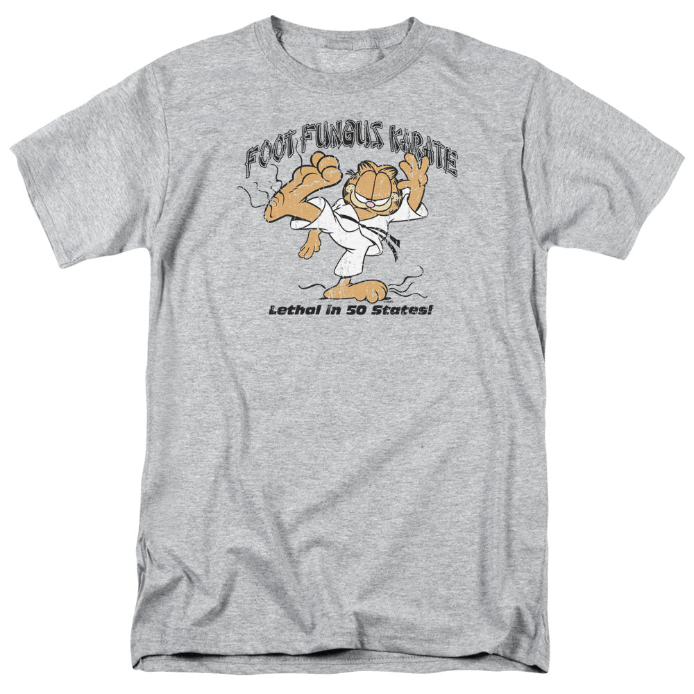 GARFIELD/FOOT FUNGUS KARATE - S/S ADULT 18/1 - ATHLETIC HEATHER