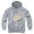 GARFIELD/IM WITH THE BAND - YOUTH PULLOVER HOODIE - ATHLETIC HEATHER