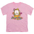 GARFIELD/IN THE GARDEN - S/S YOUTH 18/1 - PINK