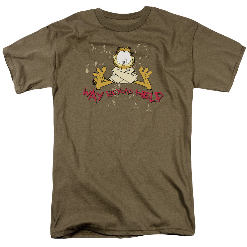 GARFIELD/WAY BEYOND HELP - S/S ADULT 18/1 - SAFARI GREEN