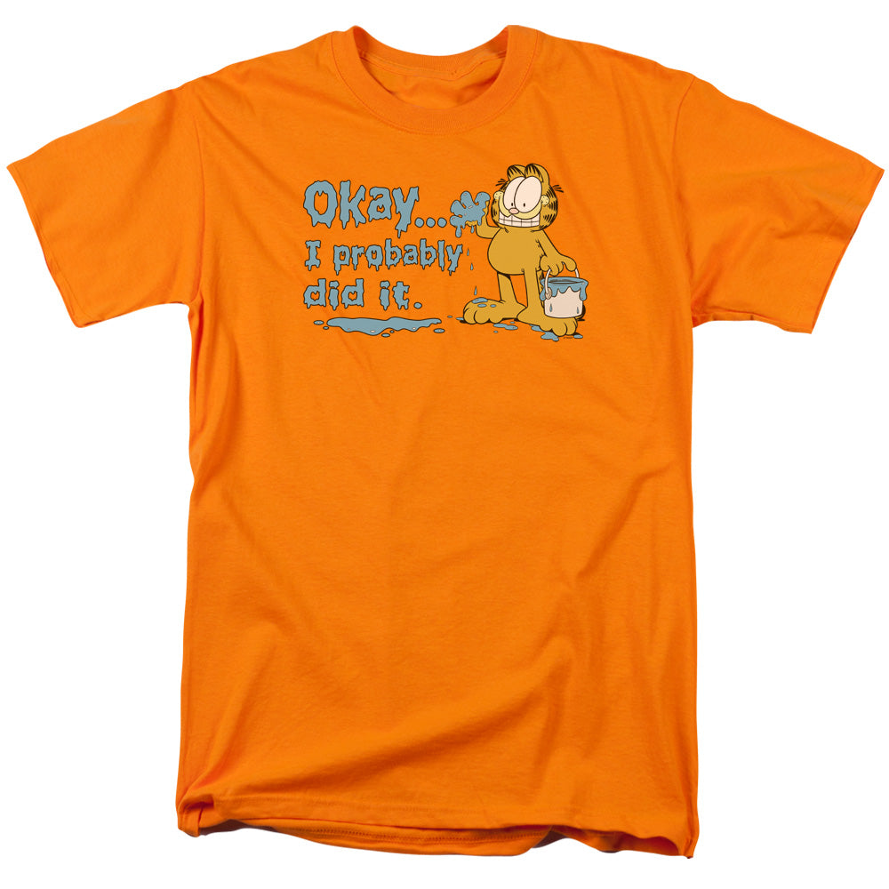 GARFIELD/I PROBABLY DID IT - S/S ADULT 18/1 - ORANGE