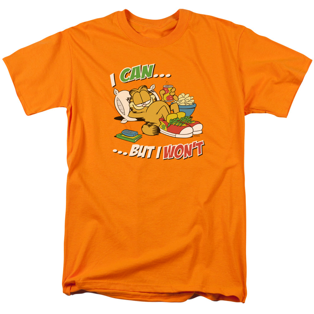 GARFIELD/I CAN... - S/S ADULT 18/1 - ORANGE
