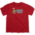 GARFIELD/SCHOOL RULES - S/S YOUTH 18/1 - RED