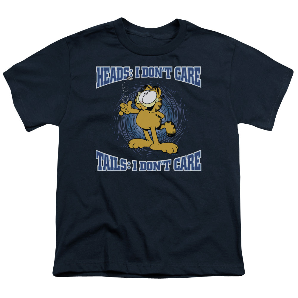 GARFIELD/HEADS OR TAILS - S/S YOUTH 18/1 - NAVY