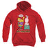 GARFIELD/COMPUTE THIS - YOUTH PULLOVER HOODIE - RED