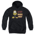 GARFIELD/TREATS ONLY - YOUTH PULLOVER HOODIE - BLACK