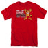 GARFIELD/CAT MAN - S/S ADULT 18/1 - RED