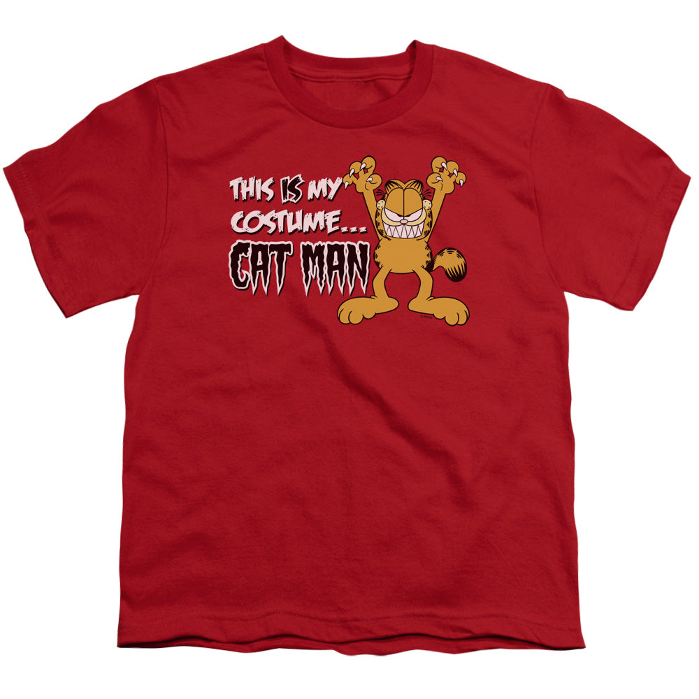 GARFIELD/CAT MAN - S/S YOUTH 18/1 - RED