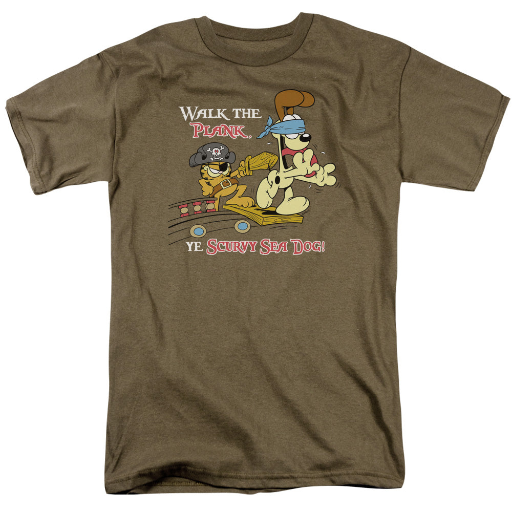 GARFIELD/WALK THE PLANK - S/S ADULT 18/1 - SAFARI GREEN