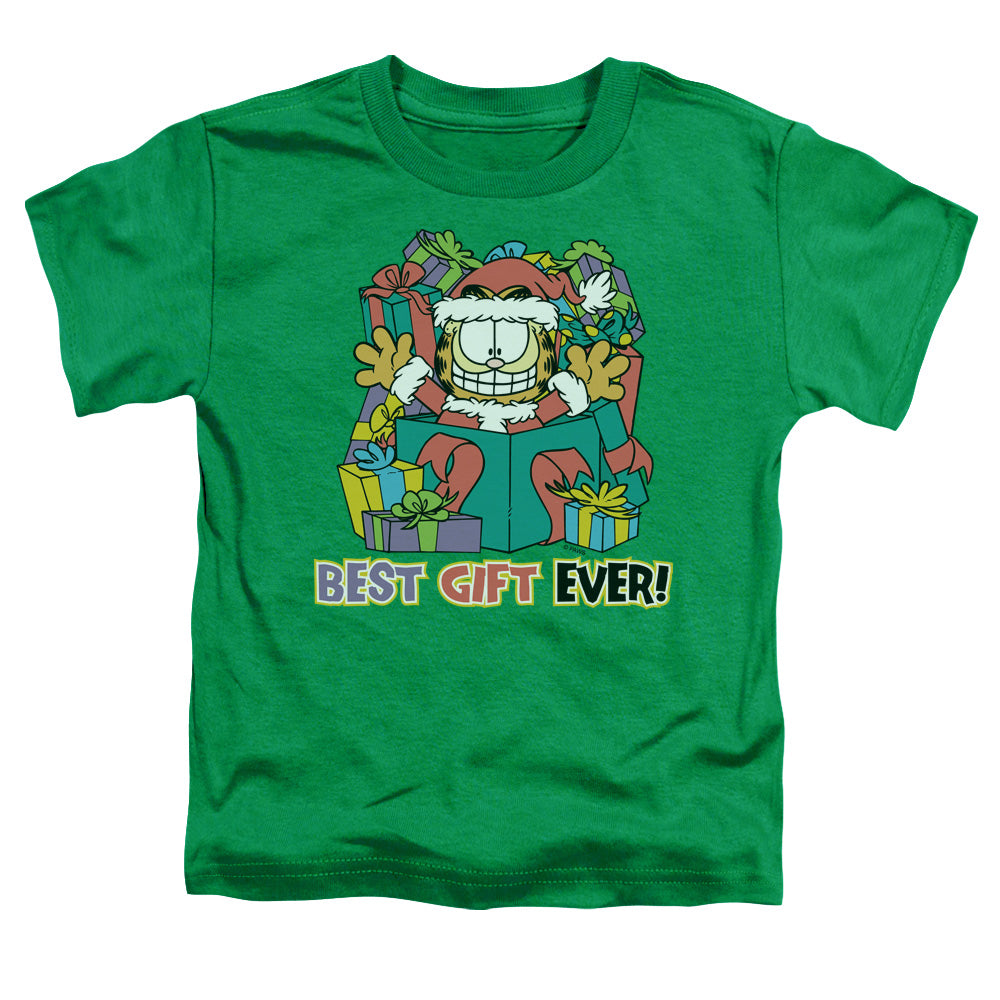 GARFIELD/BEST GIFT EVER - S/S TODDLER TEE - KELLY GREEN