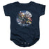 GARFIELD/MOONLIGHT RIDE - INFANT SNAPSUIT - NAVY