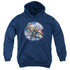 GARFIELD/MOONLIGHT RIDE - YOUTH PULLOVER HOODIE - NAVY