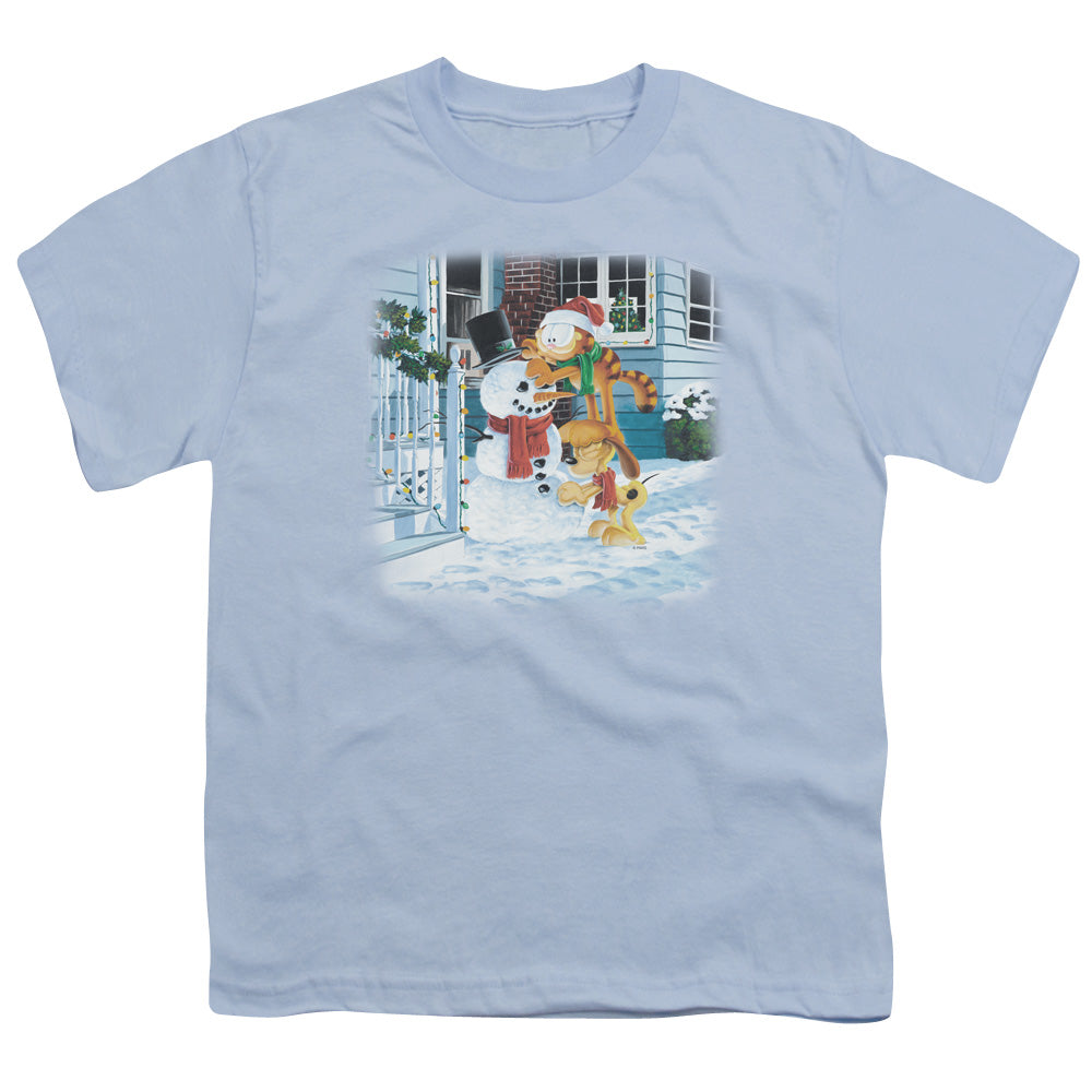 GARFIELD/SNOW FUN - S/S YOUTH 18/1 - LIGHT BLUE