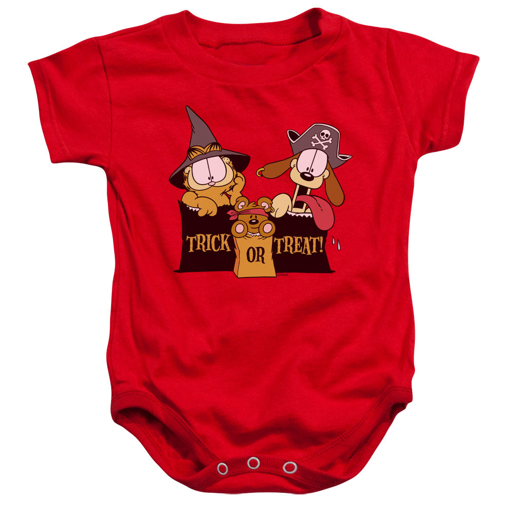 GARFIELD/TRICK OR TREAT - INFANT SNAPSUIT - RED