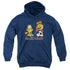 GARFIELD/DROOLING PUMPKINS - YOUTH PULLOVER HOODIE - NAVY
