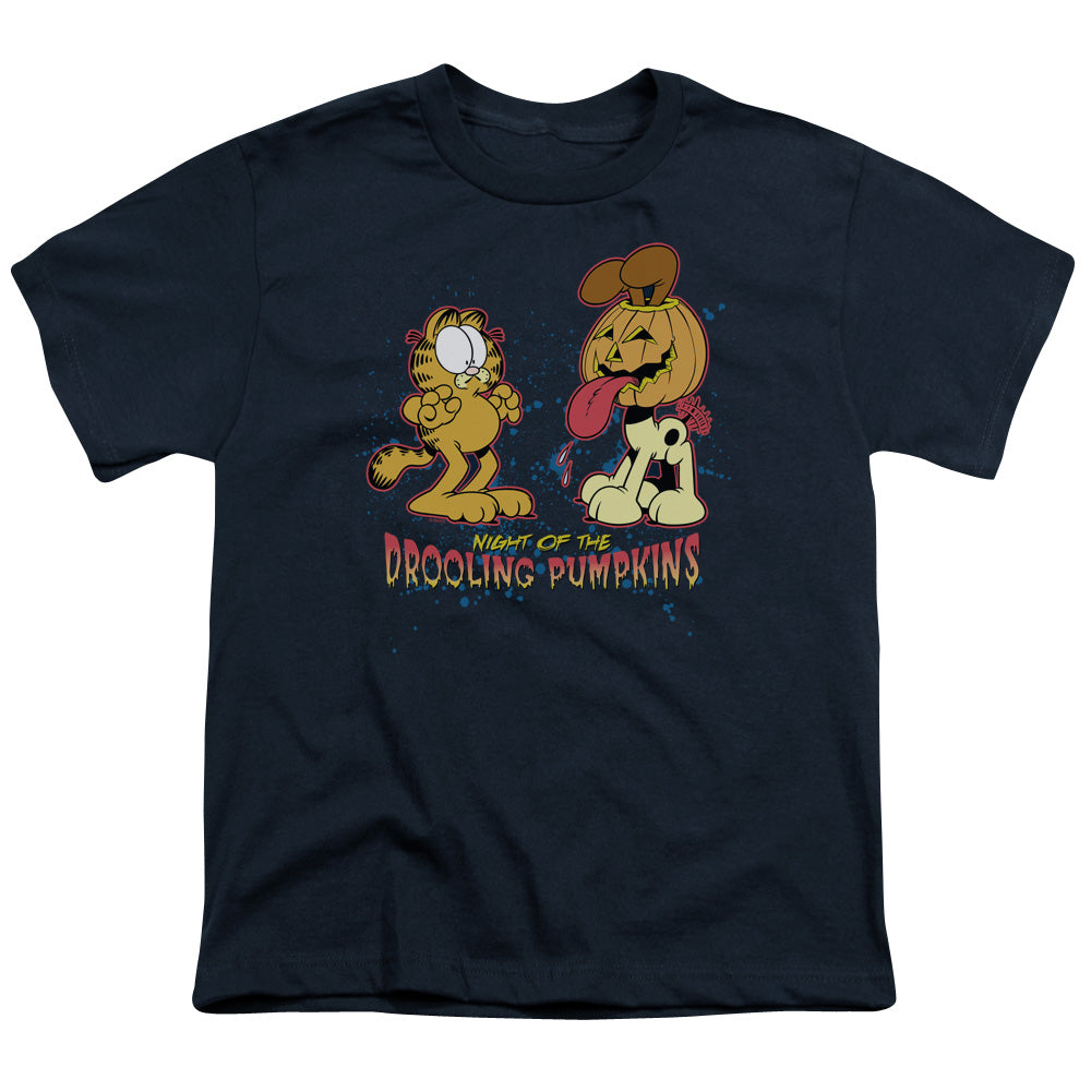 GARFIELD/DROOLING PUMPKINS - S/S YOUTH 18/1 - NAVY