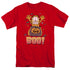 GARFIELD/BOO! - S/S ADULT 18/1 - RED
