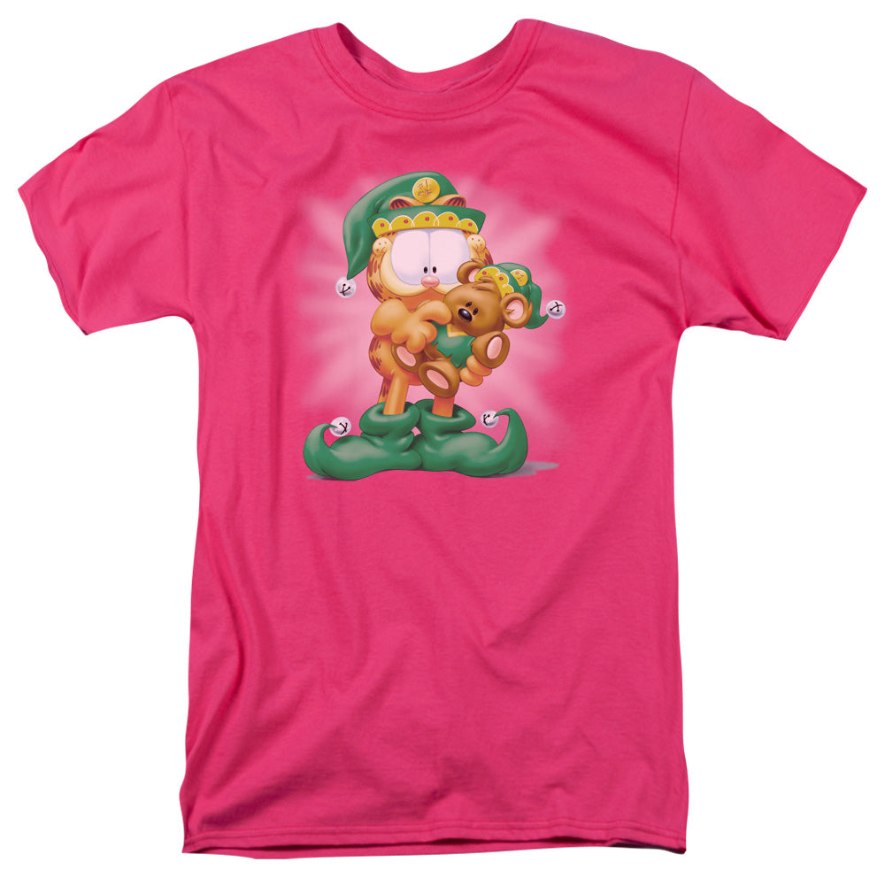 GARFIELD/NUMBER 1 ELF - S/S ADULT 18/1 - HOT PINK