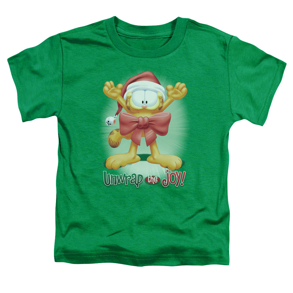 GARFIELD/UNWRAP THE JOY! - S/S TODDLER TEE - KELLY GREEN