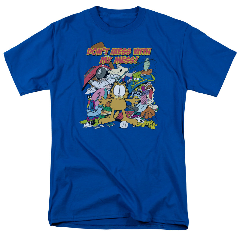 GARFIELD/MY MESS - S/S ADULT 18/1 - ROYAL BLUE