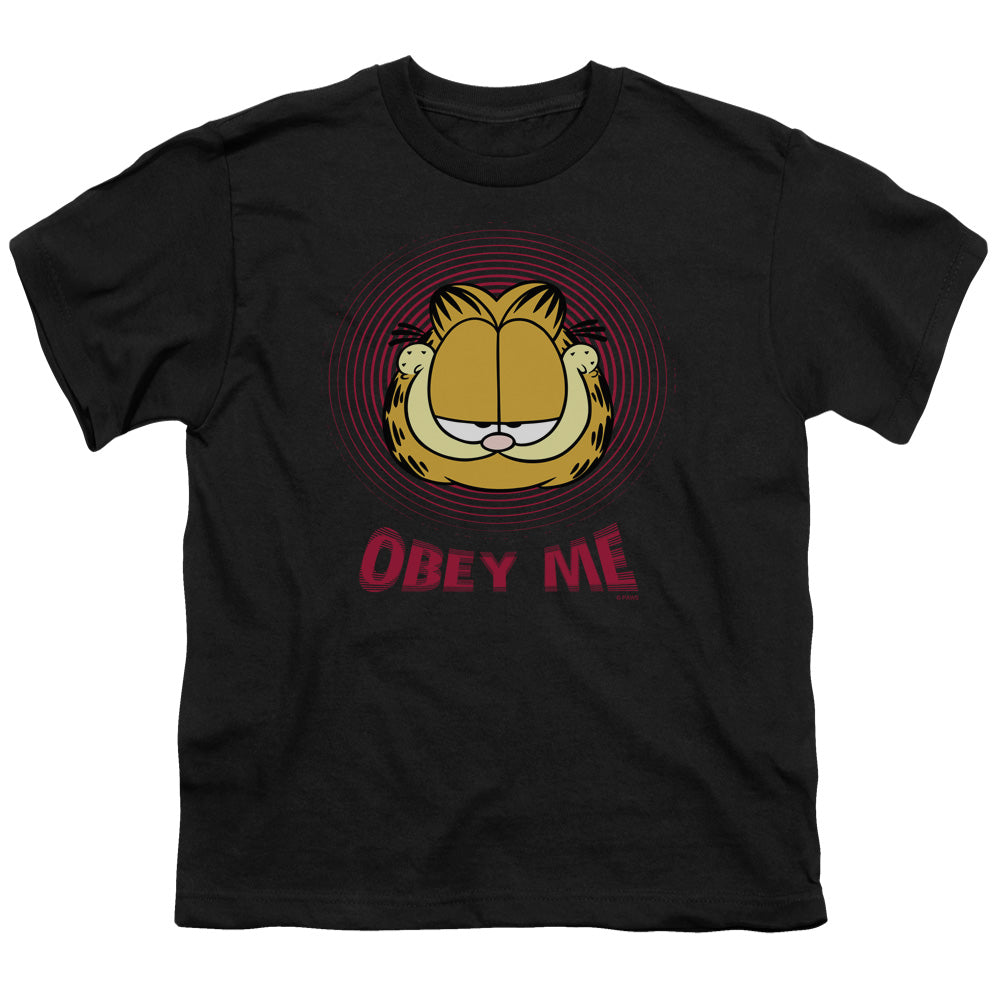 GARFIELD/OBEY ME - S/S YOUTH 18/1 - BLACK