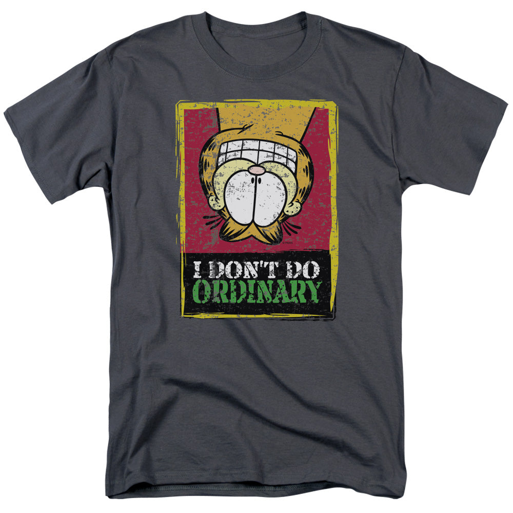 GARFIELD/I DONT DO ORDINARY - S/S ADULT 18/1 - CHARCOAL