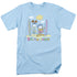 GARFIELD/BEACH BUMS - S/S ADULT 18/1 - LIGHT BLUE
