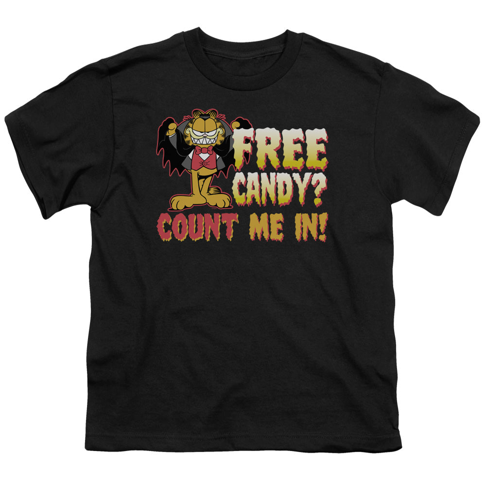 GARFIELD/COUNT ME IN - S/S YOUTH 18/1 - BLACK