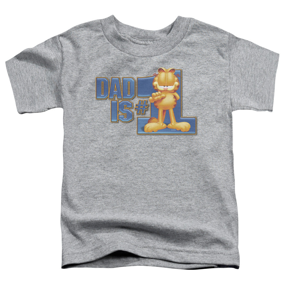 GARFIELD/DAD IS NUMBER ONE - S/S TODDLER TEE - ATHLETIC HEATHER