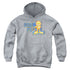 GARFIELD/DAD IS NUMBER ONE - YOUTH PULLOVER HOODIE - ATHLETIC HEATHER