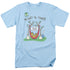 GARFIELD/PLANT A TREE - S/S ADULT 18/1 - LIGHT BLUE