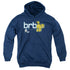 GARFIELD/BE RIGHT BACK - YOUTH PULLOVER HOODIE - NAVY