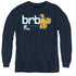 GARFIELD/BE RIGHT BACK - YOUTH LONG SLEEVE TEE - NAVY