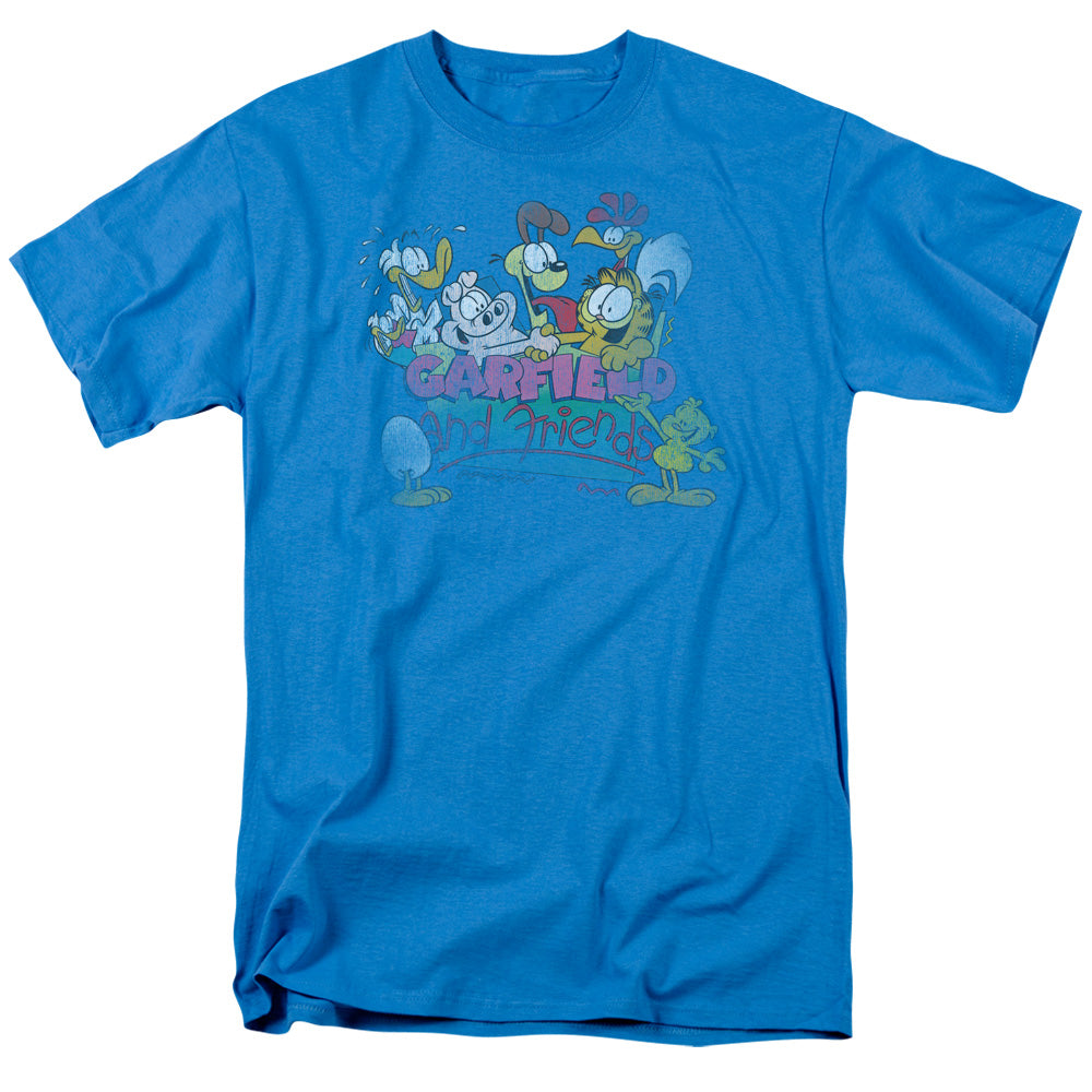 GARFIELD/GARFIELD AND FRIENDS - S/S ADULT 18/1 - TURQUOISE
