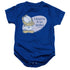 GARFIELD/DESERVE TO BE SPOILED - INFANT SNAPSUIT - ROYAL BLUE