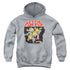 GARFIELD/LET THE FUR FLY - YOUTH PULLOVER HOODIE - ATHLETIC HEATHER
