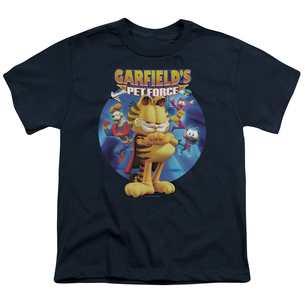 GARFIELD/DVD ART - S/S YOUTH 18/1 - NAVY