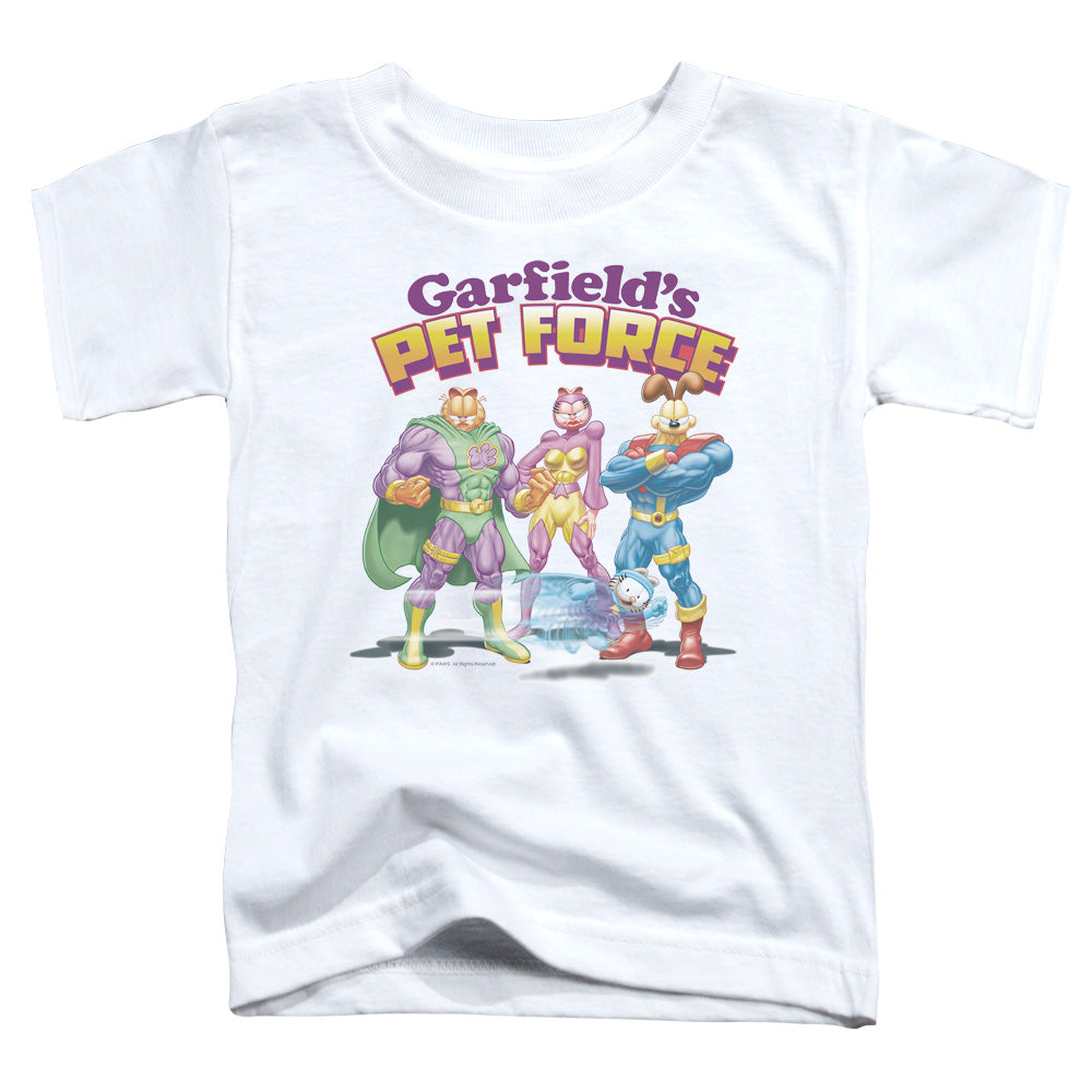 GARFIELD/HEROES AWAIT - S/S TODDLER TEE - WHITE