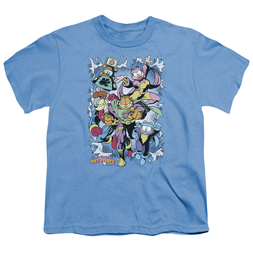 GARFIELD/RIPPED - S/S YOUTH 18/1 - CAROLINA BLUE