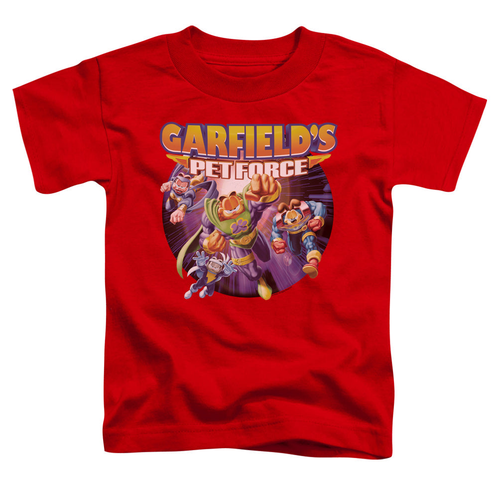 GARFIELD/PET FORCE FOUR - S/S TODDLER TEE - RED
