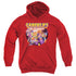 GARFIELD/PET FORCE FOUR - YOUTH PULLOVER HOODIE - RED