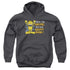 GARFIELD/SMILING - YOUTH PULLOVER HOODIE - CHARCOAL
