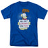 GARFIELD/WILL EAT HOMEWORK - S/S ADULT 18/1 - ROYAL BLUE