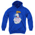 GARFIELD/WILL EAT HOMEWORK - YOUTH PULLOVER HOODIE - ROYAL BLUE