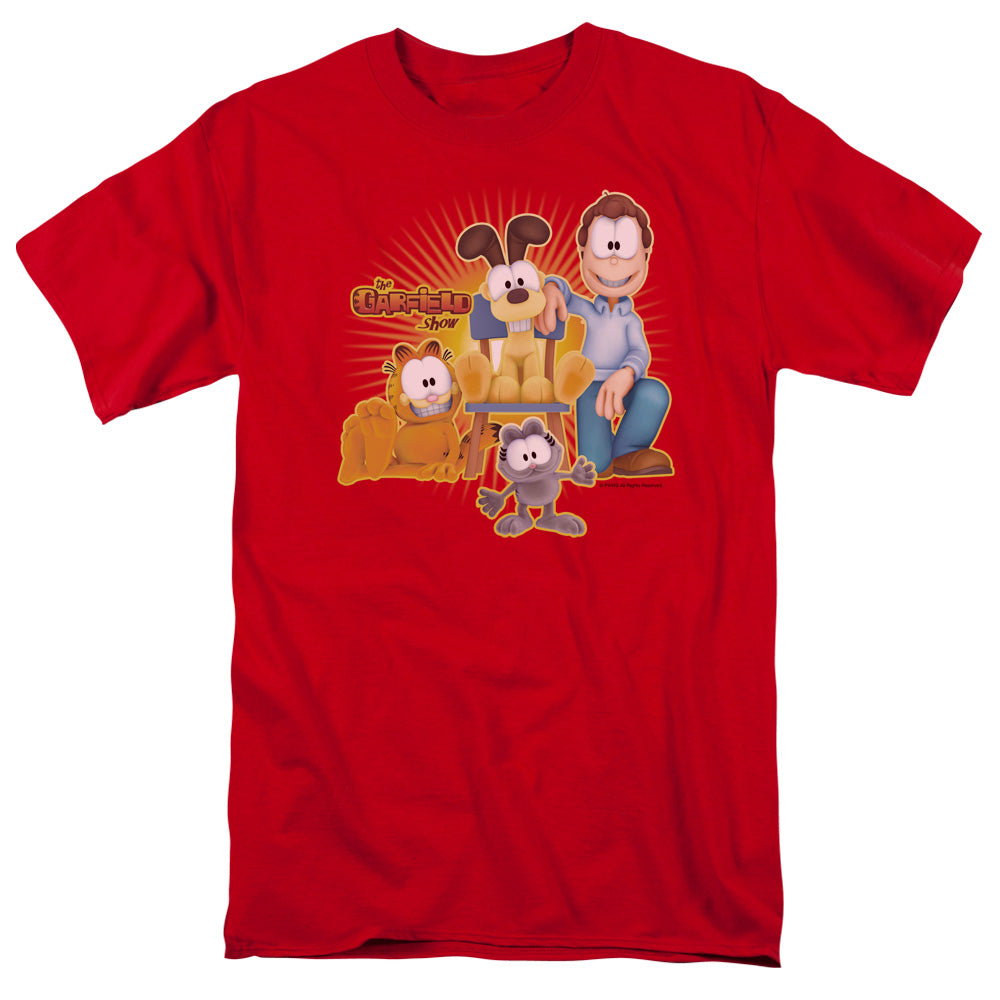 GARFIELD/SAY CHEESE - S/S ADULT 18/1 - RED