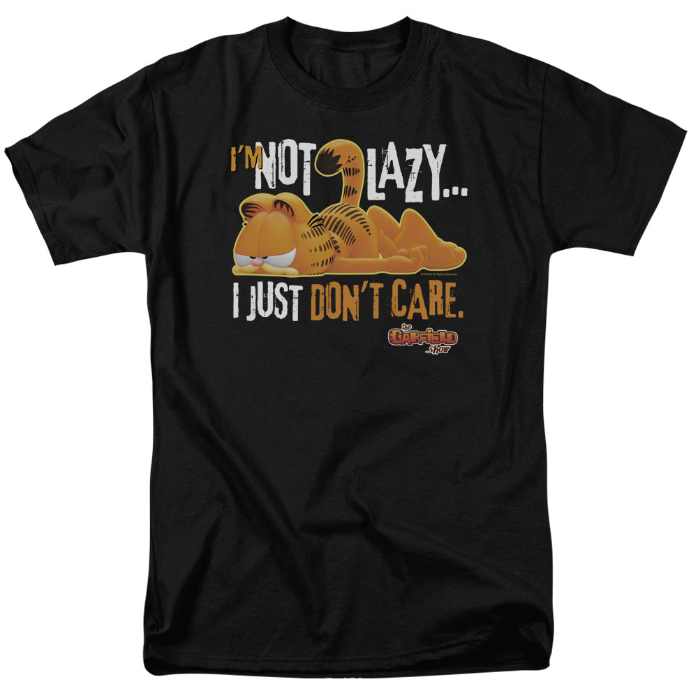 GARFIELD/NOT LAZY - S/S ADULT 18/1 - BLACK