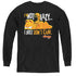 GARFIELD/NOT LAZY - YOUTH LONG SLEEVE TEE - BLACK