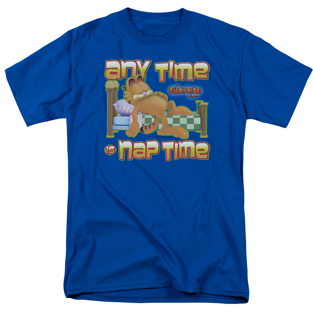 GARFIELD/NAP TIME - S/S ADULT 18/1 - ROYAL BLUE