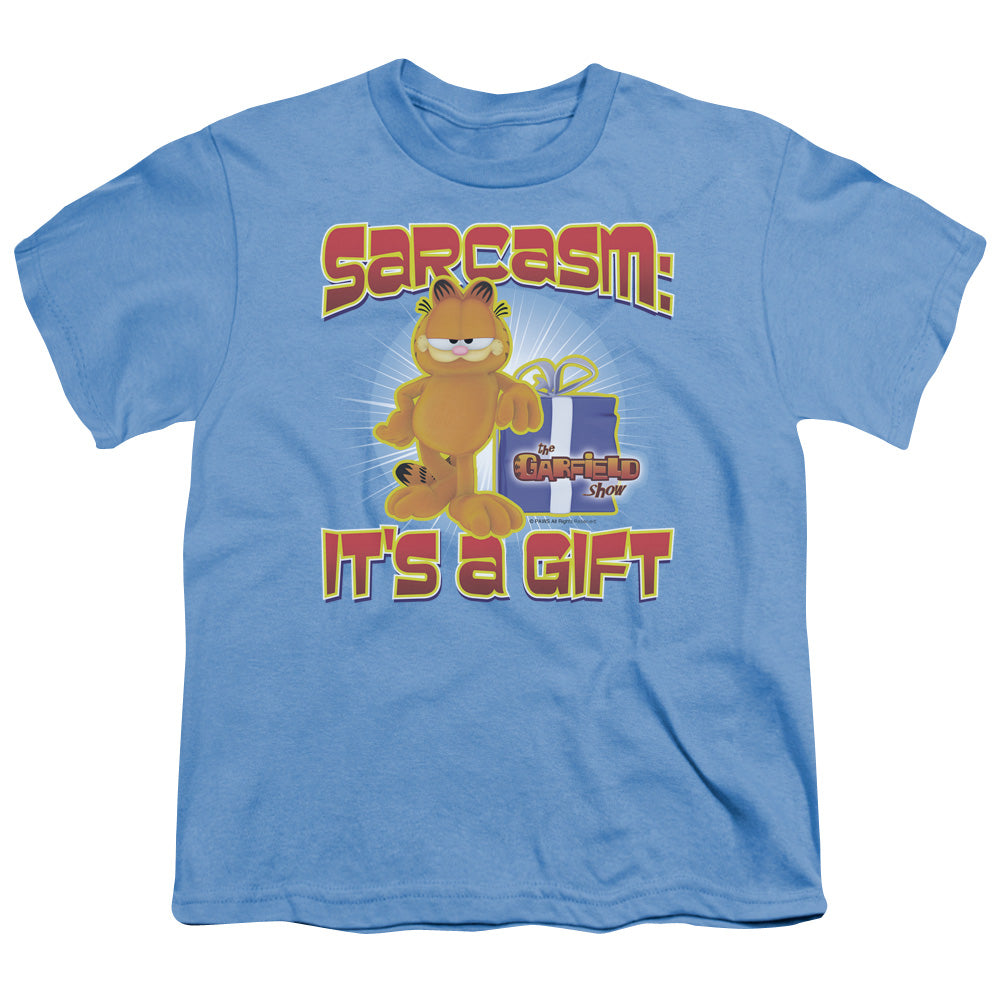 GARFIELD/SARCASM - S/S YOUTH 18/1 - CAROLINA BLUE