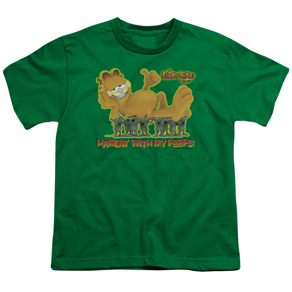 GARFIELD/MY PEEPS - S/S YOUTH 18/1 - KELLY GREEN